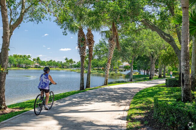 Arrowhead-Island Walk residents can get great exercise walking or biking in the community.