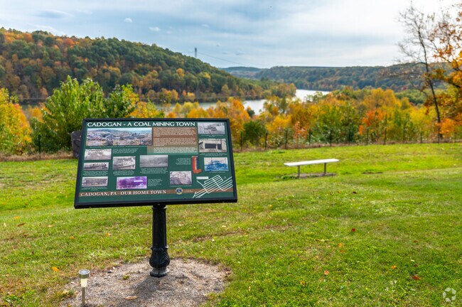 Locals can learn the of history Cadogan as you look over the Allegheny River.