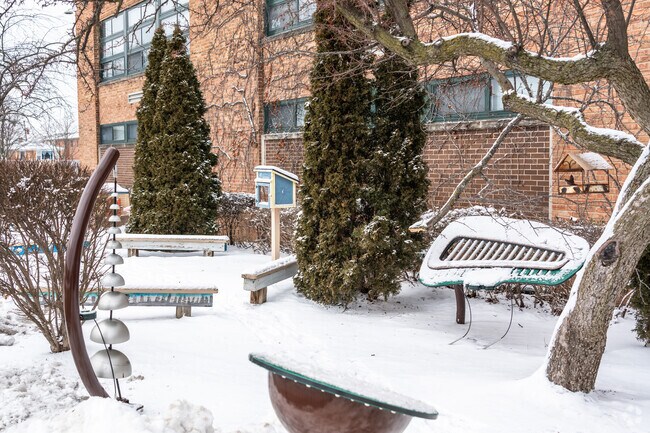 Union Ridge Elementary School has a great music garden.