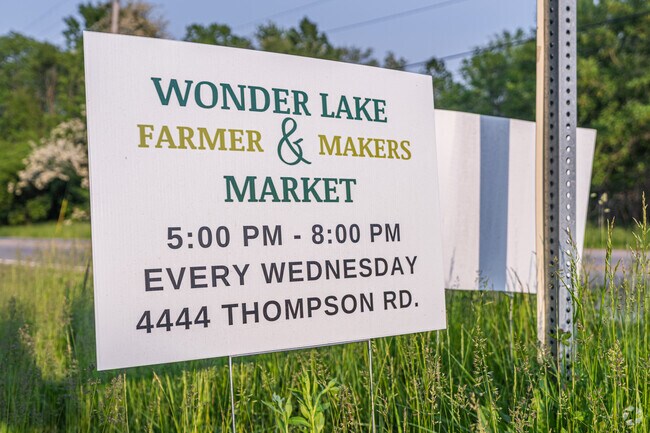 The Wonder Lake Farmers Market meets every Wednesday evening from 5pm to 8pm.