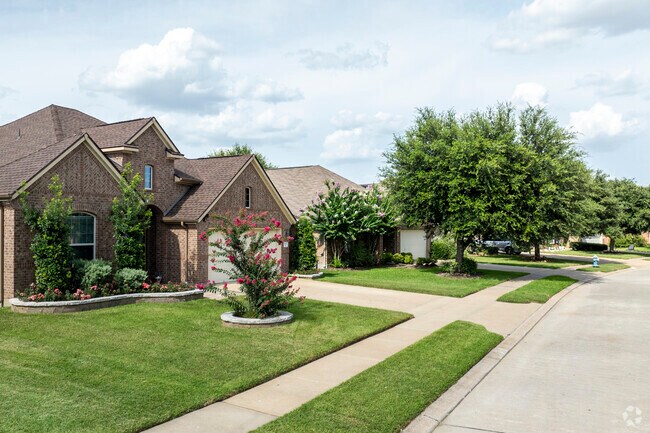 Tree-lines streets in the Klein Crossing neighborhoods give the area beauty.