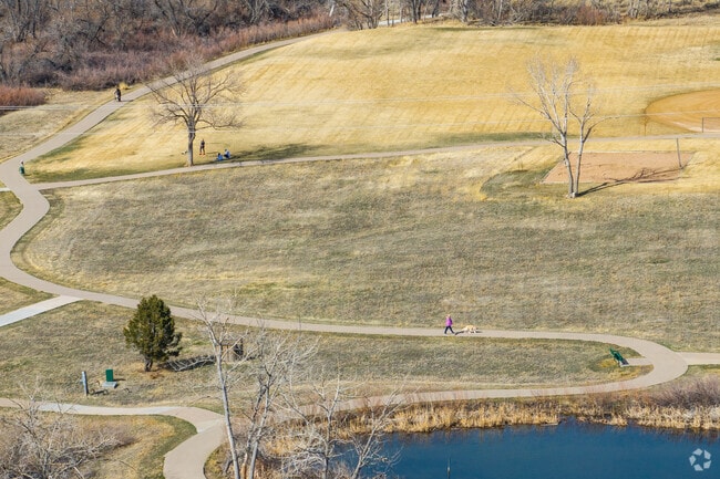 Roxborough Community Park in Littleton sits right next to houses, making long walks and bike rides convenient.