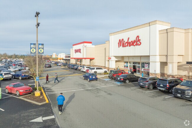 Head to Frontier Village on the West side of Lake Stevens for major box stores and chains.