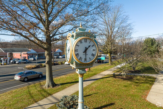 The town hall in Long Hill has historical structures on the property.