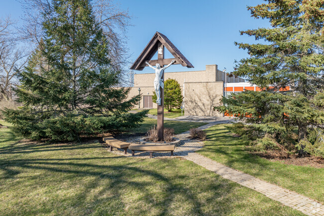 Students at St. Matthew School can enjoy the beautiful campus.