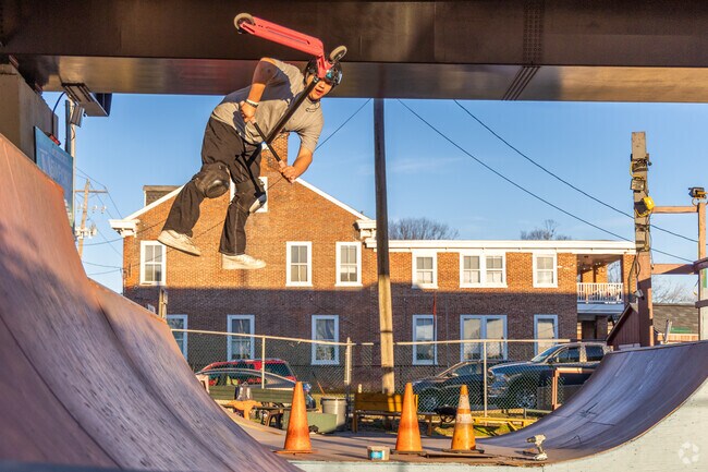 Newport Skate Park is a favorite amongst the kids in the neighborhood.