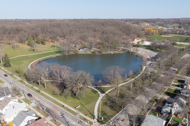 Richmond Park has a large pond for locals to fish in Grand Rapids.