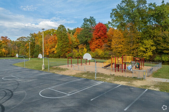 Kids can shoot hoops at East Linden Elementary in Bridgeview.