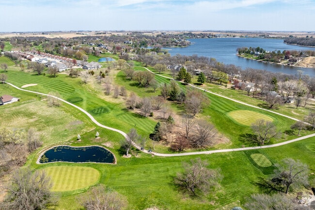 Lake Panorama National Golf Course offers views of the lake on several holes.
