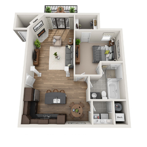 1 Bedroom 1 Bath