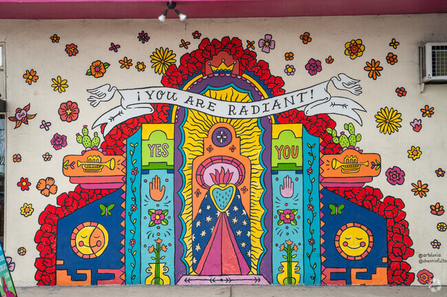 The murals can be inspiring in North Park near Cherokee Point.