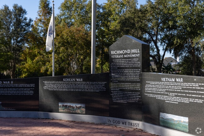 J F Gregory City Park features a Veterans Memorial.