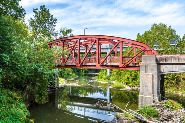 The Old Red Bridge remains a pillar of the namesake Red Bridge neighborhood.
