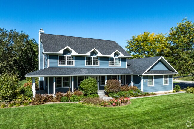 Bridlewoods Park features a number of colonial revival style homes with well maintained yards.