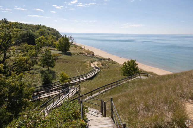 Kruse Park has a beautiful dog-friendly beach on Lake Michigan in Muskegon.