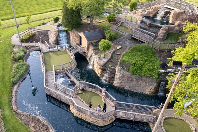 Fairfield Fun Center features mini-golf with waterfalls and family activities.