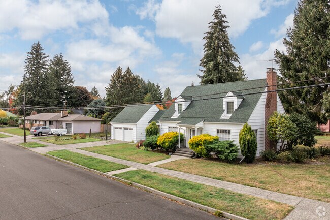 Traditional single and two-story homes line the streets of South Westside.