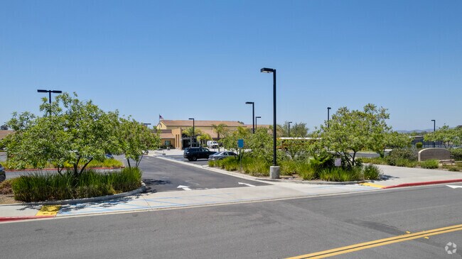 A street view of Willow Grove Elementary School located in Black Mountain Ranch.