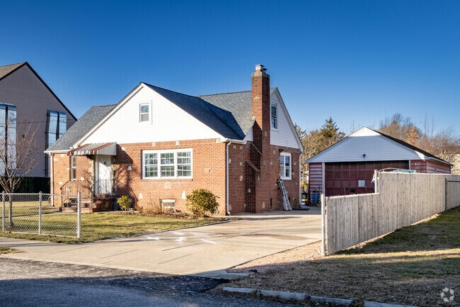 This Cape Cod style home is located in Bay Shore.