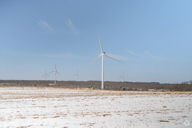 Arkwright is a rural community with many windmills spread throughout.