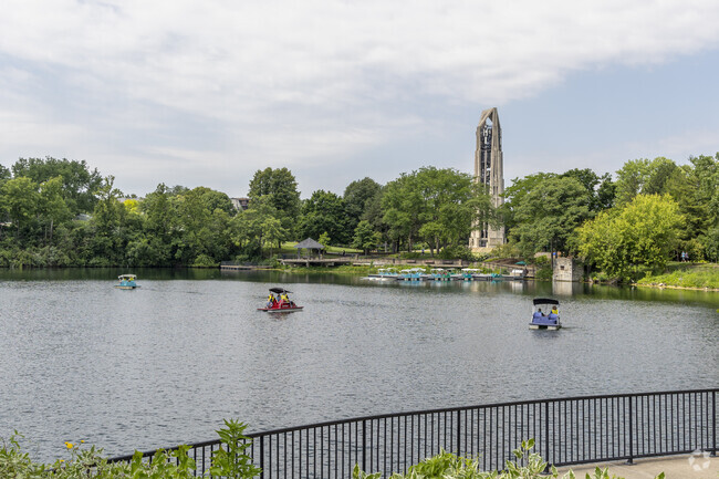 Timber Creek residents head to downtown Naperville to enjoy some time at Paddleboat Quarry.