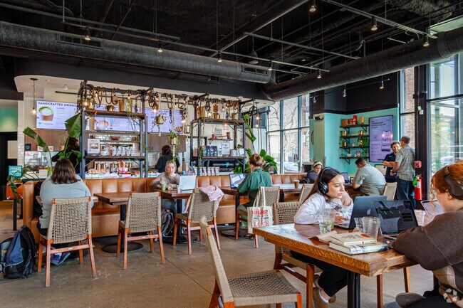 River Forest students can study at a variety of coffee shops like Fairgrounds Coffee & Tea.