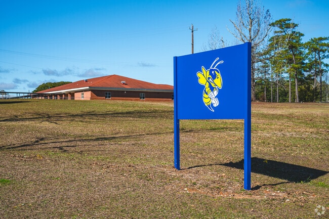 Baker High School-campus mascot sign