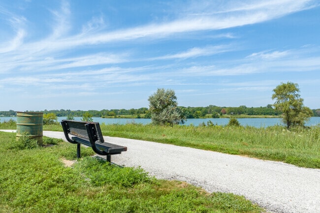 Zorinsky Lake Park near The Ridges features miles of beautiful lakeside trails.