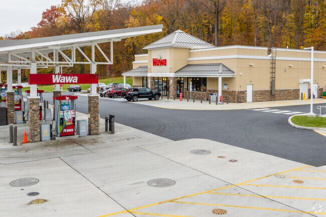 A super Wawa is centrally located in Hereford to make grabbing a sandwich quick and easy.