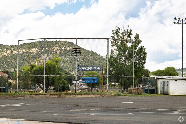 The playing fields of Longfellow Elementary in the city of Raton.