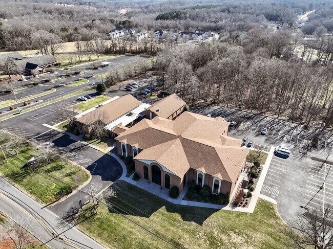 An aerial view of Redeemer Preparatory Academy.