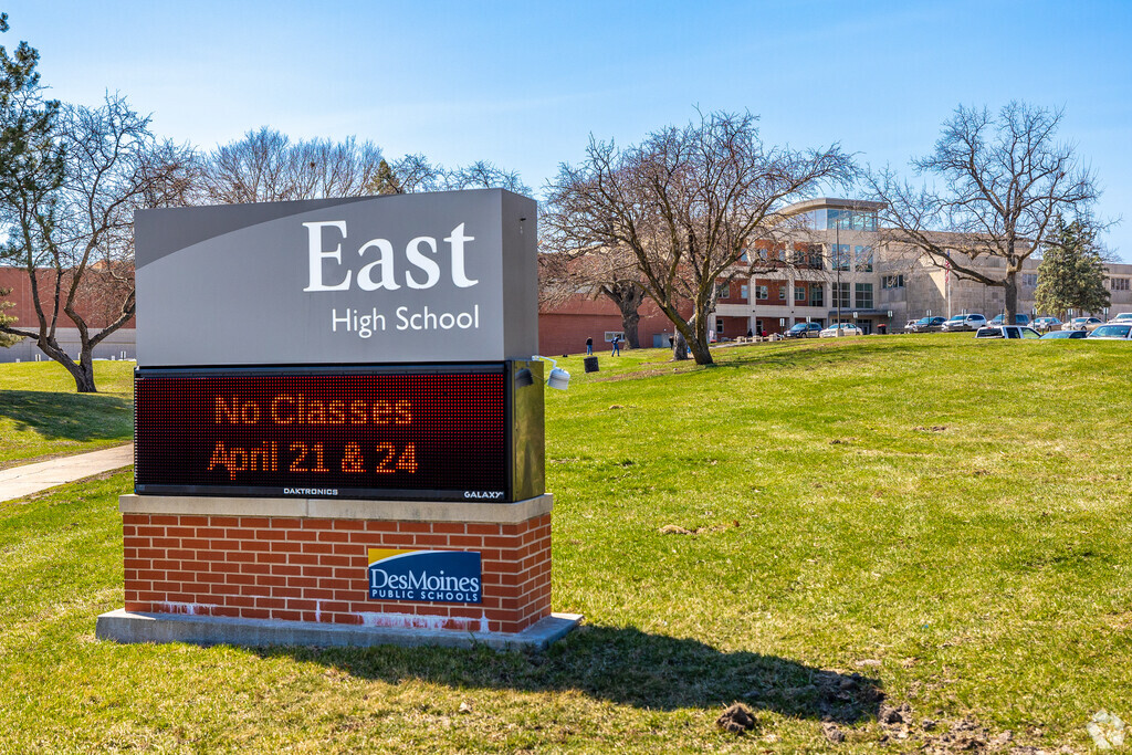 Welcome to East High School in Capitol Park, IA.
