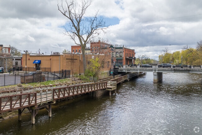 Lansing River Trail, near Creston, follows the Grand River past Old Town and downtown Lansing.