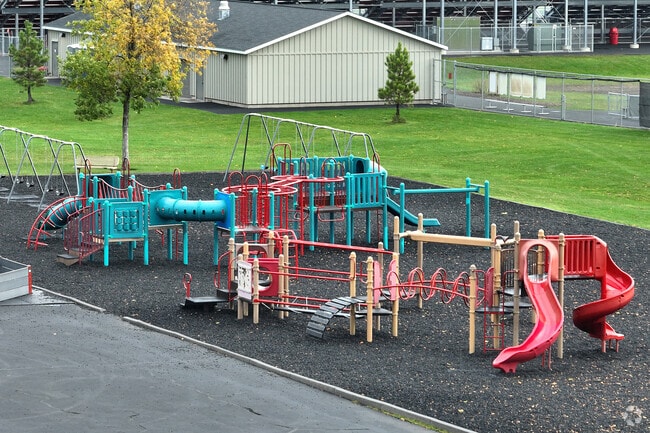 Students have access to a variety of outside activities at Little Mountain Elementary.