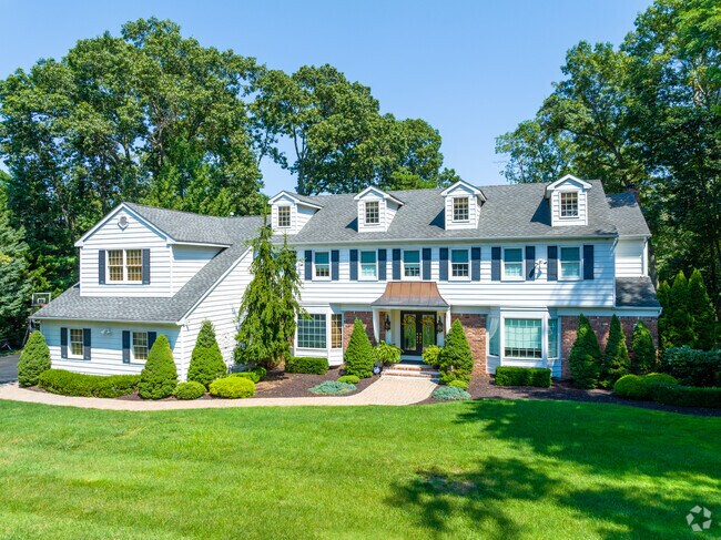 Large colonial style homes are located in certain developments in West Long Branch.