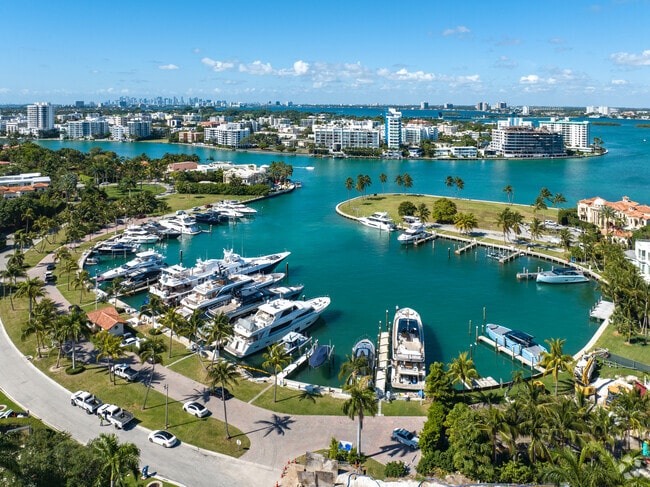 The Bal Harbour Marina within a  gated community is very exclusive.