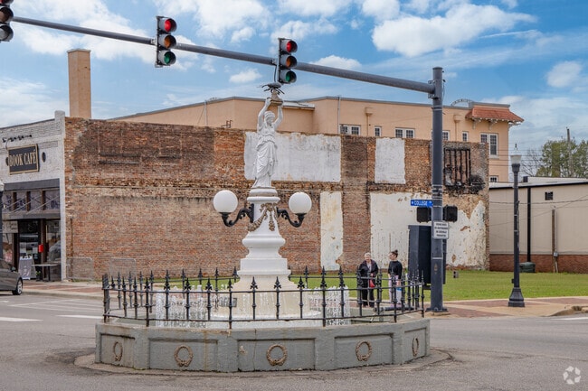 This iconic statue represents the town's story of overcoming adversity.