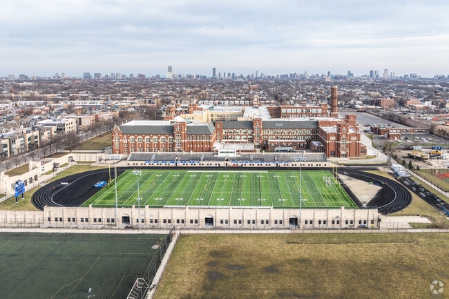 Lane Tech College Prep High School has highly rated sports teams and clubs activities.