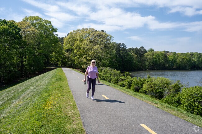 Reserve at Lake Lynn residents enjoy walking the trails at Lake Lynn.