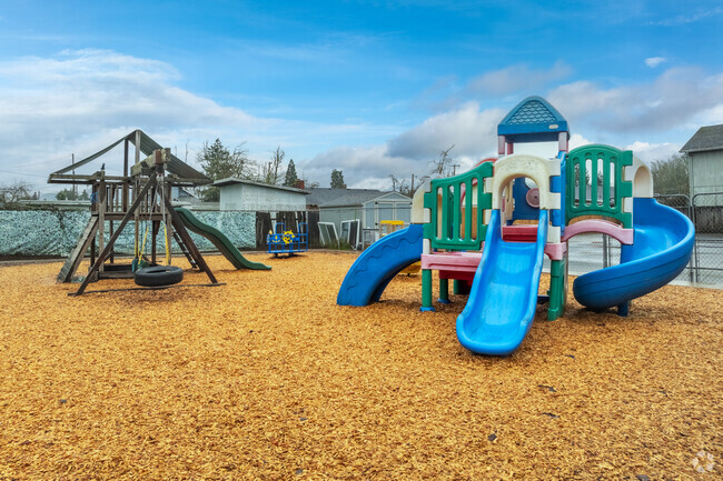 McKenzie Montessori Institute offers outdoor areas for students to play in Springfield, Oregon.