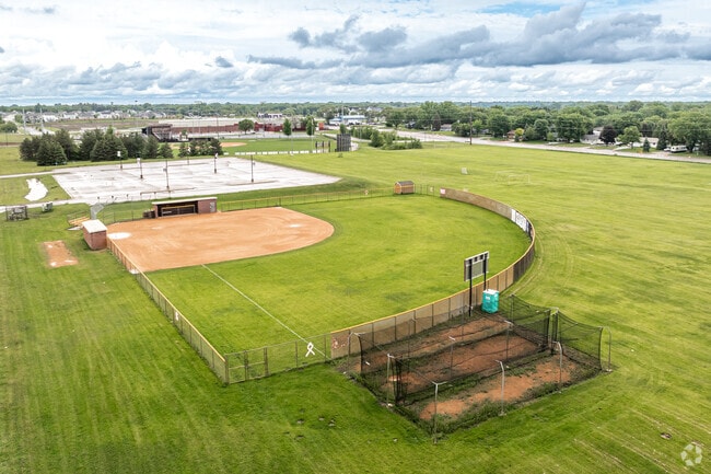 Anoka High School has an expansive athletic complex on site.