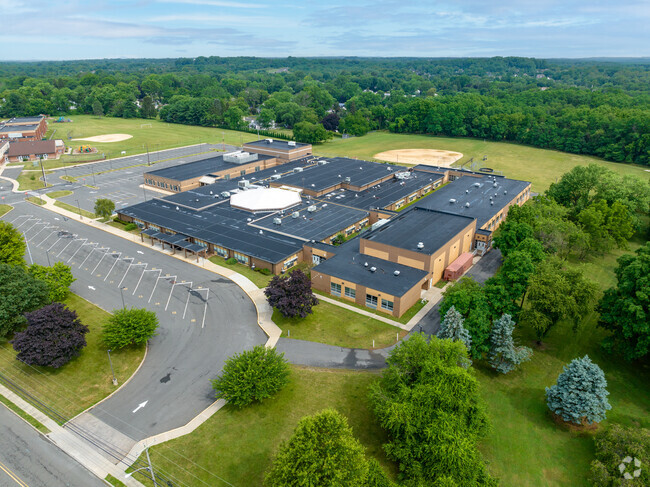 Aerial view of the Dwight D. Eisenhower Elementary School.
