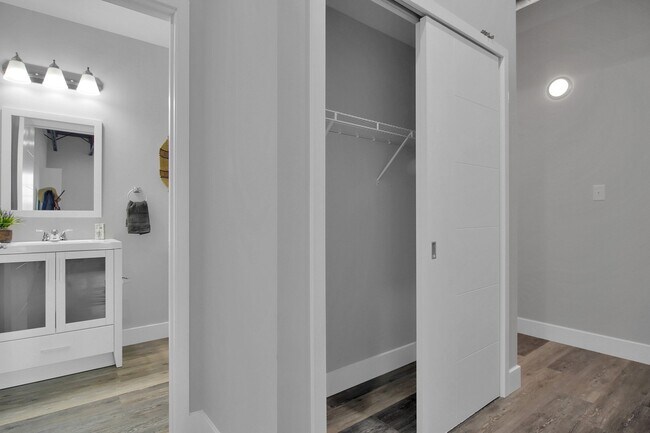 Walk in closets in Each Bedroom
