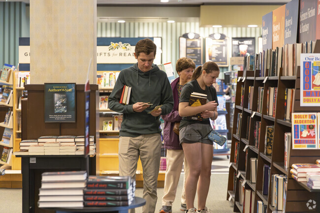 Peruse the bookshelves at Barnes and Noble in Beaumont.