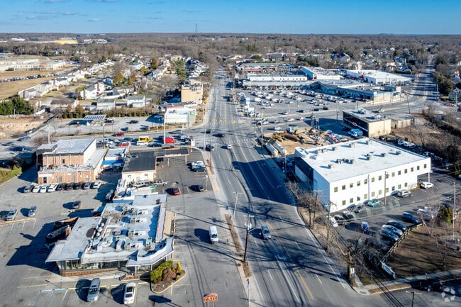 Old Country Road is the main drag in Plainview.