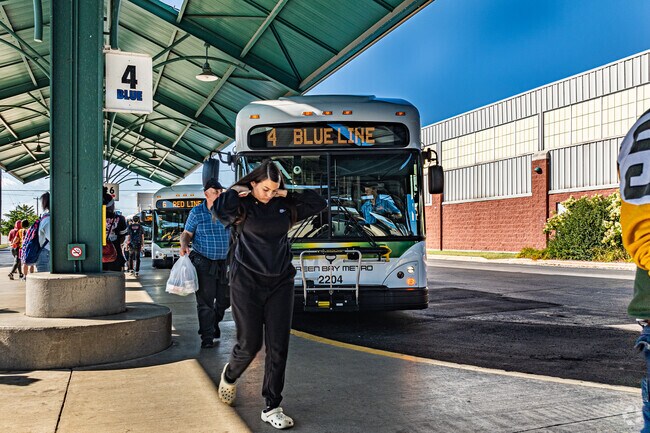 The Green Bay Metro Station is only two miles west of Three Corners.