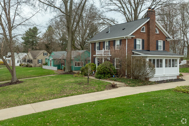 Colonial and Cape Cod-style homes line many of the streets in the Cuyahoga View neighborhood.