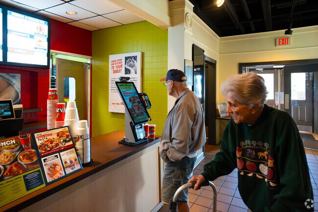Order spaghetti or lasagna at Fazoli's in Bellbrook.