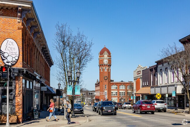 Main street through downtown Chelsea provides a quick route to Sylvan Township and beyond.