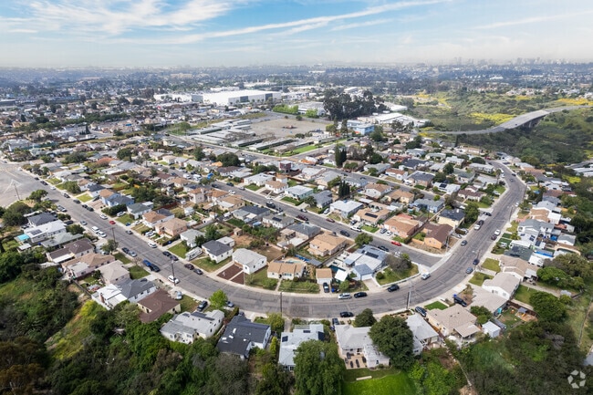 An elevated view of Ridgeview-Webster looking towards Webster Elementary.